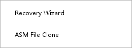 DBRecover Tools menu