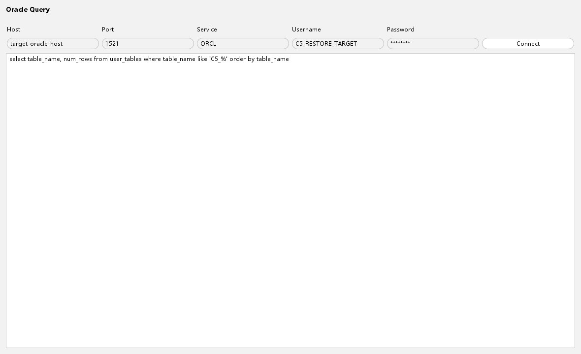 Oracle Query utility